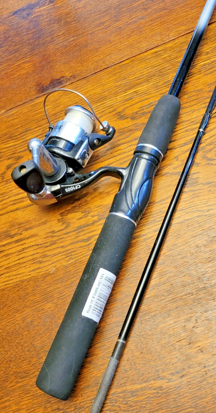 Creekside Fishing CF602MS 2-Piece 6’ Medium Spinning Rod & CF100S Reel Combo