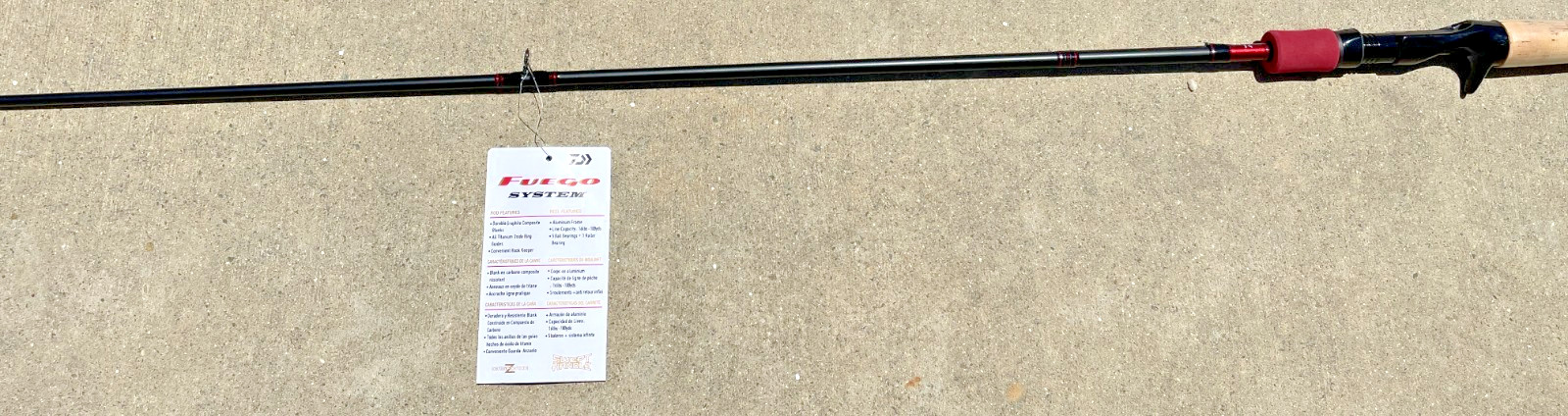 New Daiwa Fuego Casting Rod 6’6″ Medium Heavy 1-Pc Graphite 661MH Bass