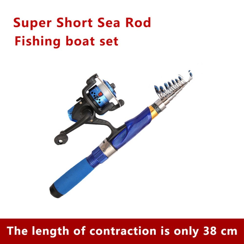 Fishing Rod 1 0m to 2 4m Telescopic Lightweight Fiberglass for Outdoors