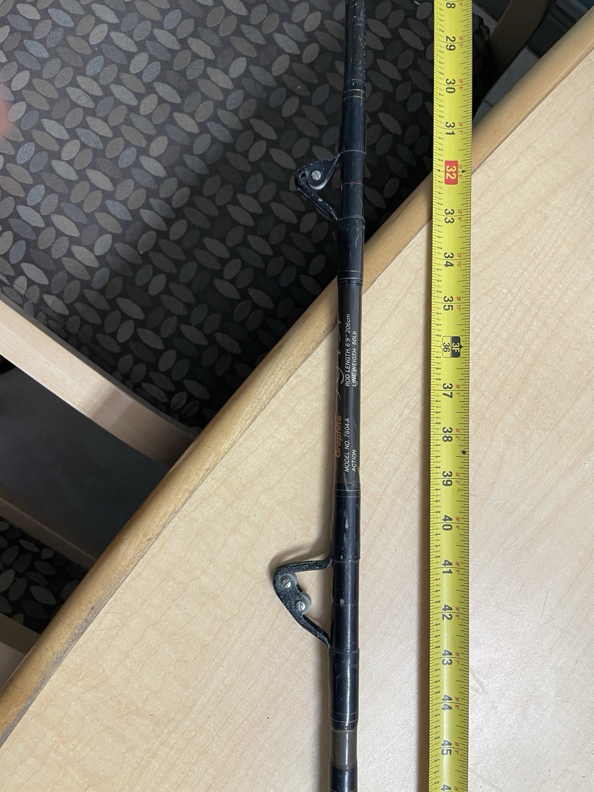 Kunnan IGFA conventional rod 50lb with Aftco guides and butt