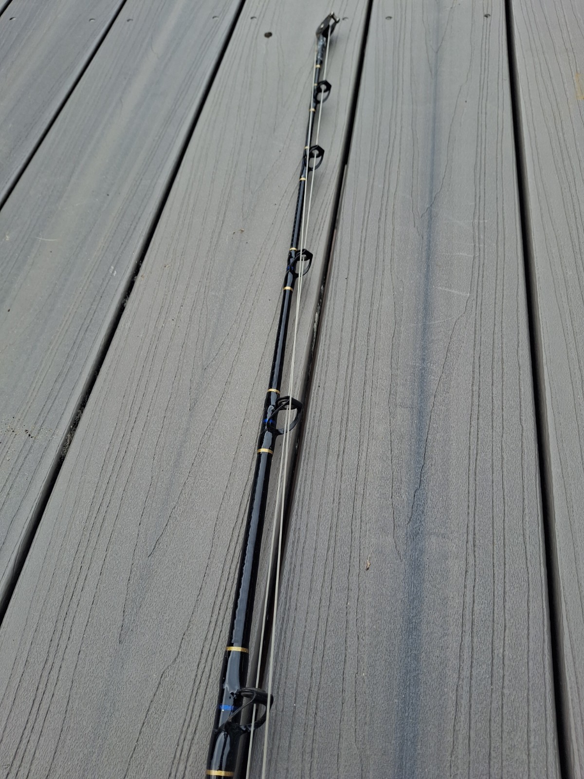 ANDE STAND UP 6′ 20 TO 50lb RATED FISHING ROD W/INTERNATIONAL PENN 30 REEL