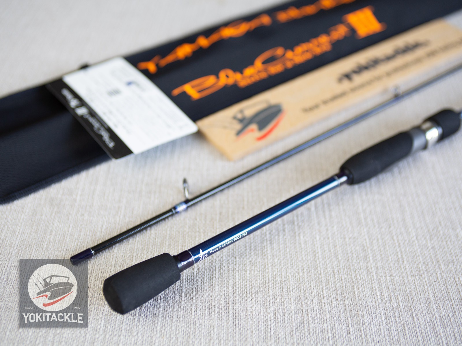 Watch Product Video–YAMAGA Blanks BlueCurrent Ⅲ 76 Stream Spinning Rod