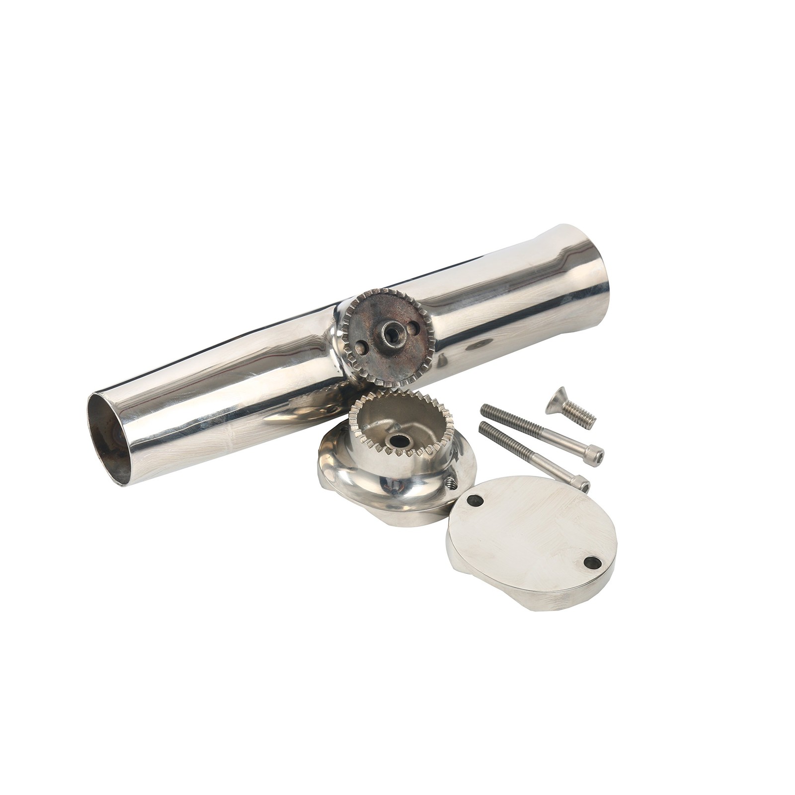 Amarine Made 2Pcs Fishing Rod Holder Stainless Tournament Style Clamp On Rod