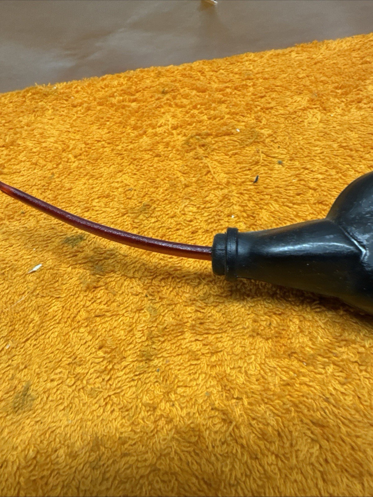G#5 – Vintage Black Plastic Green Hornet Style Ice Fishing Pole