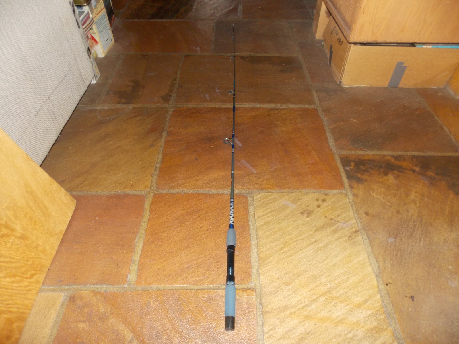 Vtg Garcia K5201 BLUE Spinning Rod Light Action Fast Taper 5’7″ (3Pc) 2/24