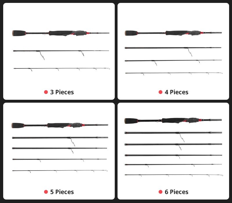 KASTKING Brutus Multi-Section Rod Carbon Spinning Casting Fishing Rod