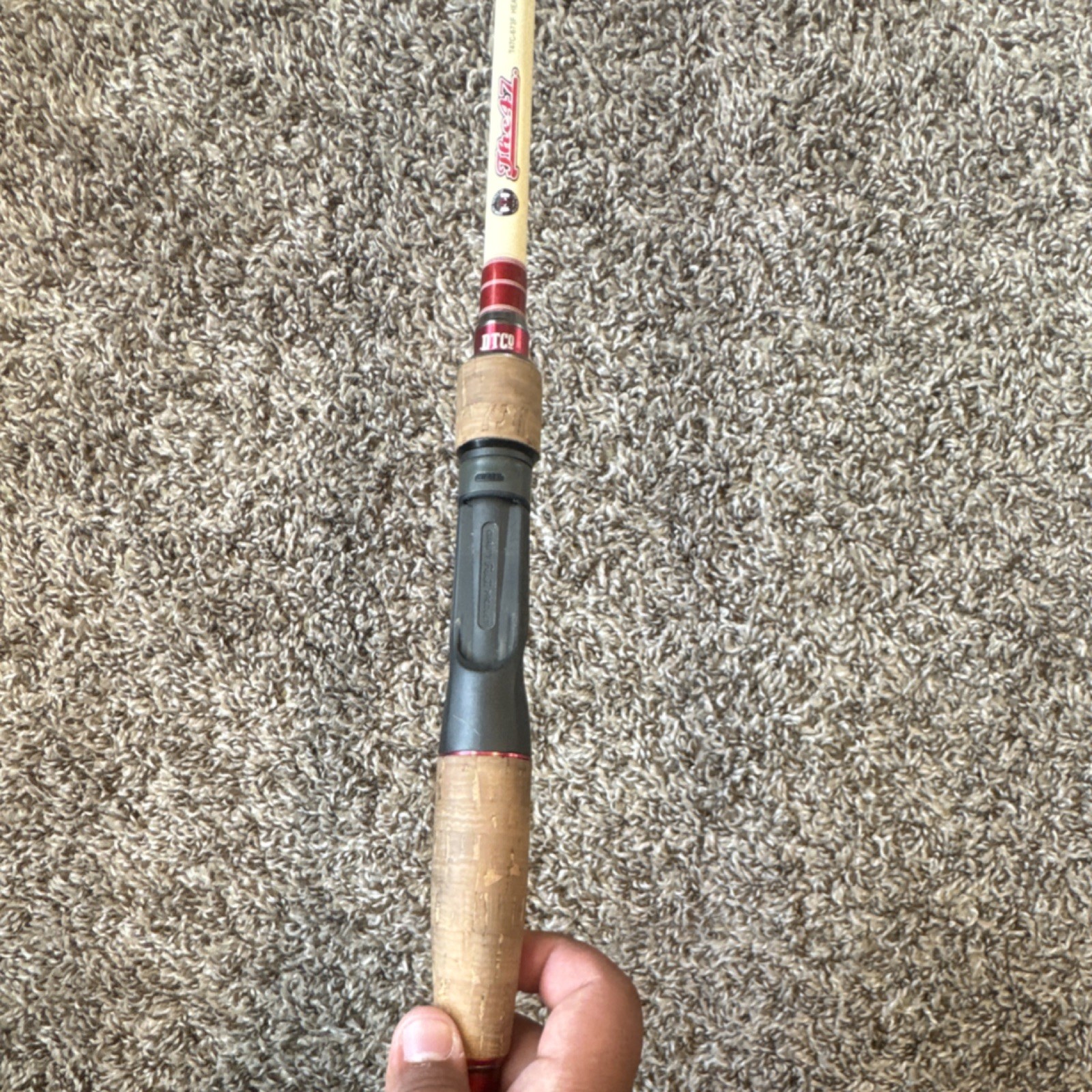 Doomsday tackle The47Heavy Fishing Rod Cork Handle Beige Red 12-30lb 3/8-1 1/2oz