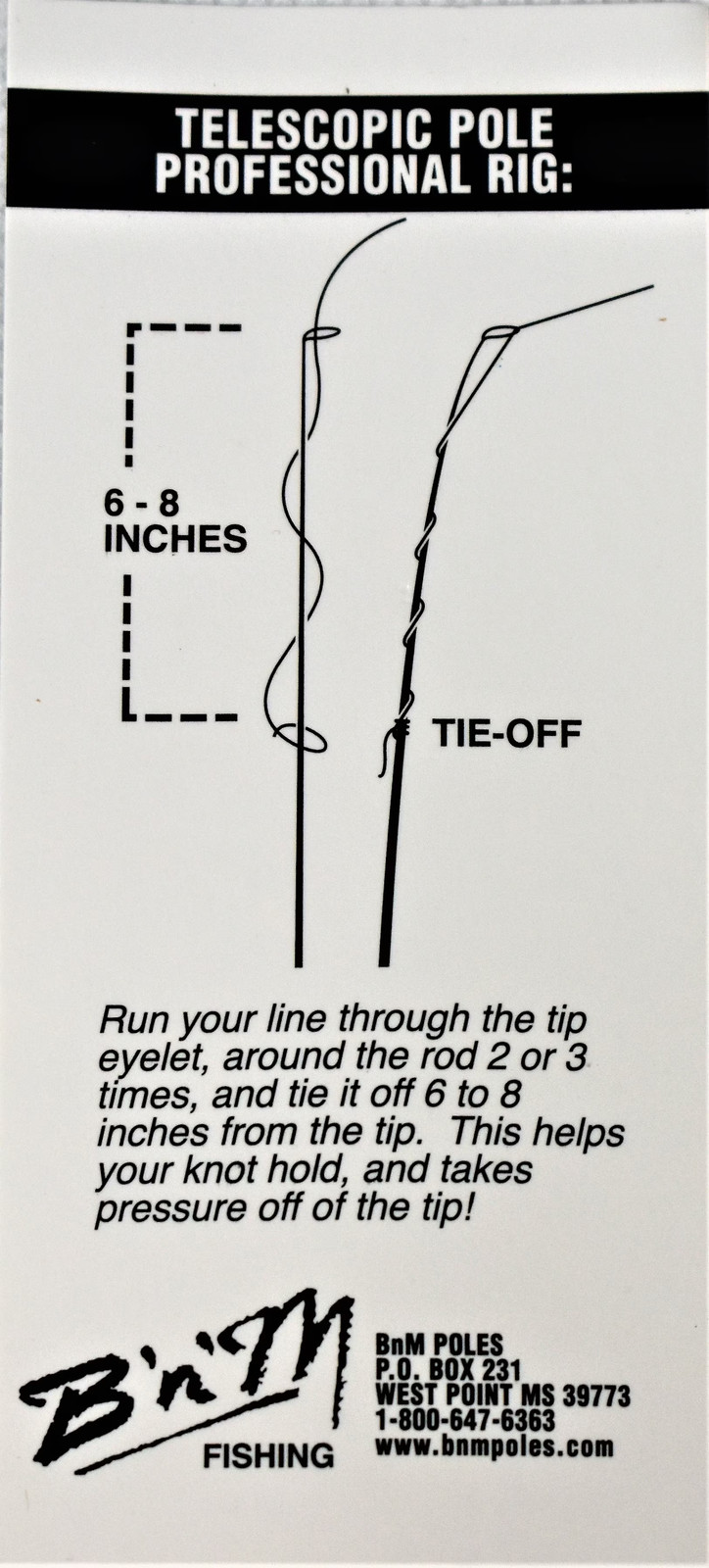 Pole Black Widow Ready Rig, 10ft Telescopic Panfish Pole