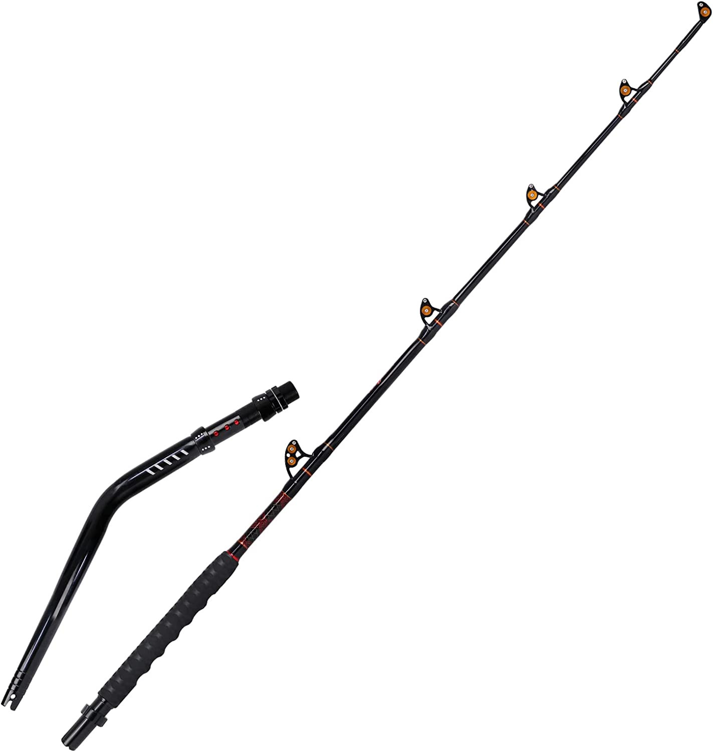 Bent Butt Trolling Rod 2-Piece Saltwater Extra Heavy Boat Offshore Fishing Pole