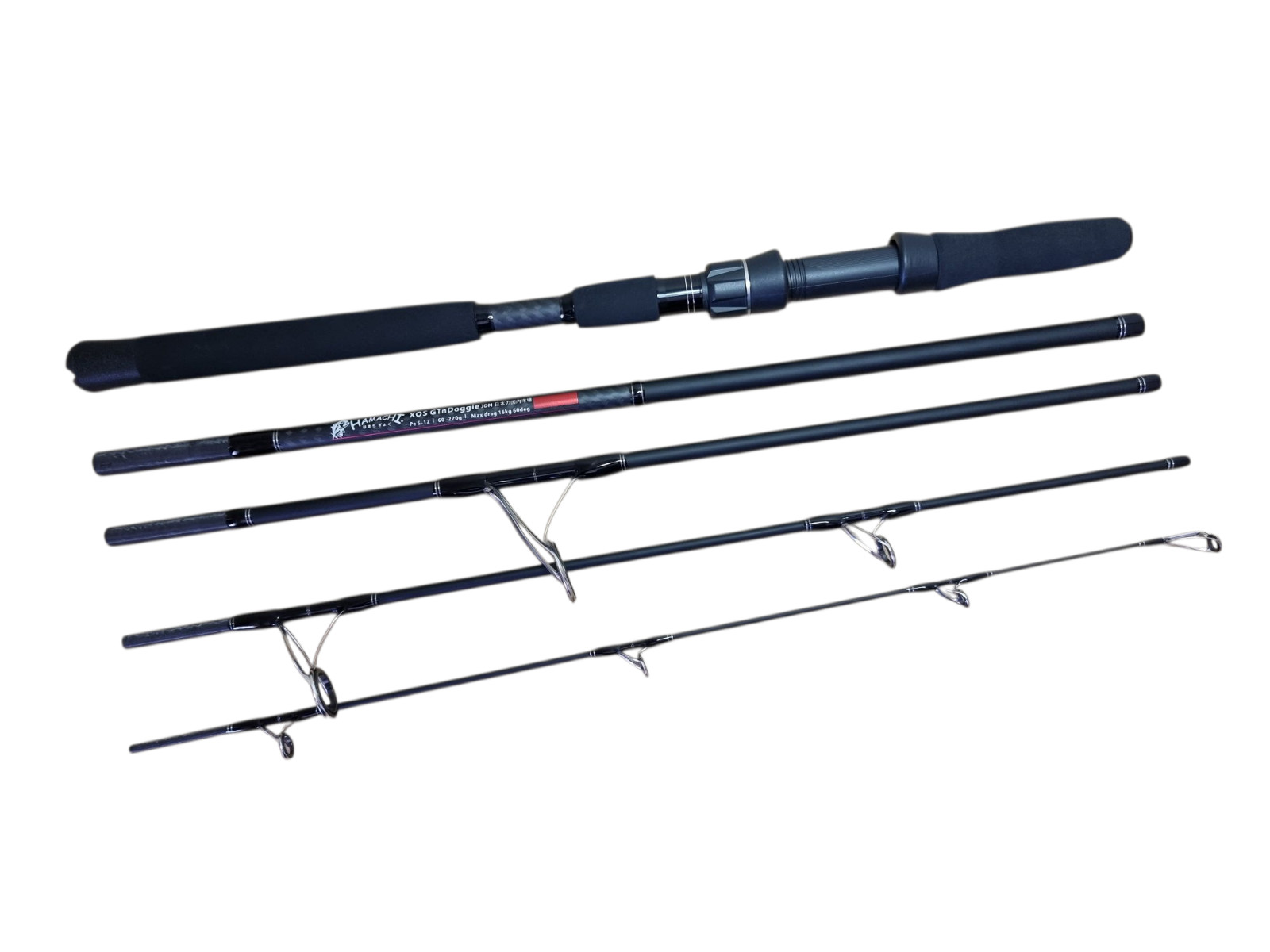 2025 Hamachi XOS GT’n’Doggie 50 – 130lb Popper 9’6 – 5 piece travel fishing rod