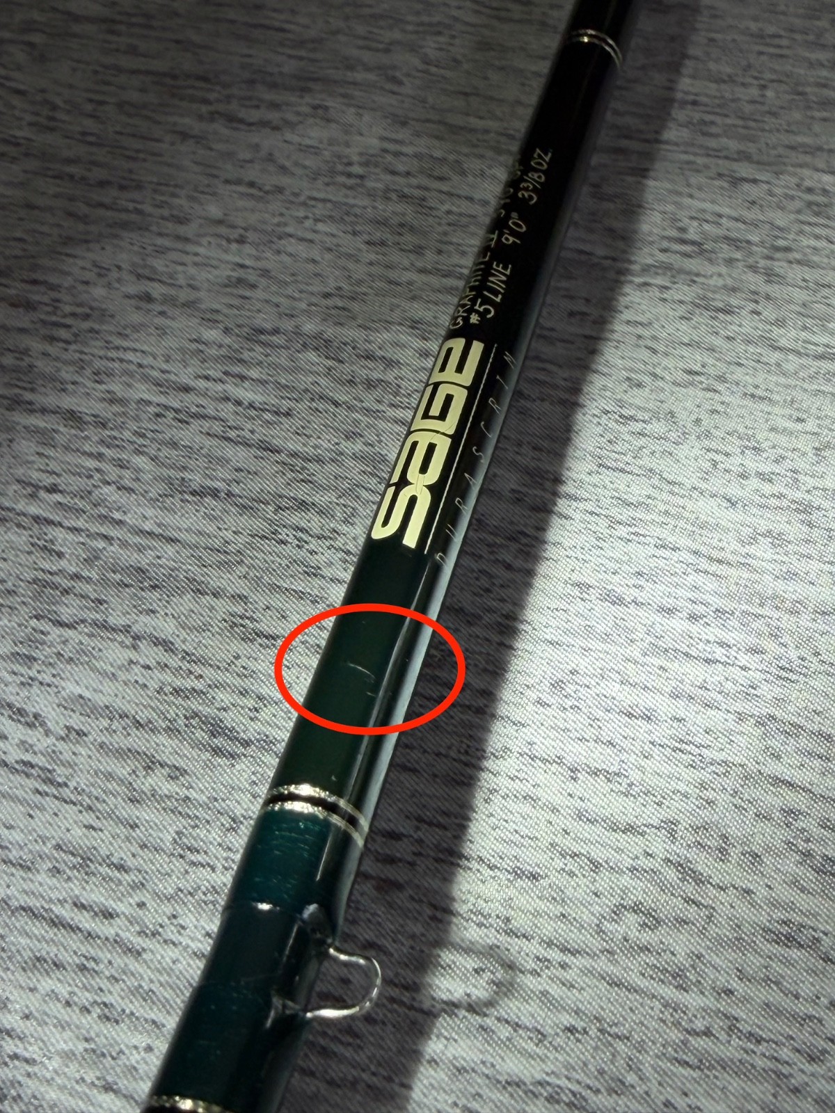 Sage SP+ 590-2 Graphite IV Fly Rod 9′ 5wt 2pc w/ Original Tube & Sock – NICE!