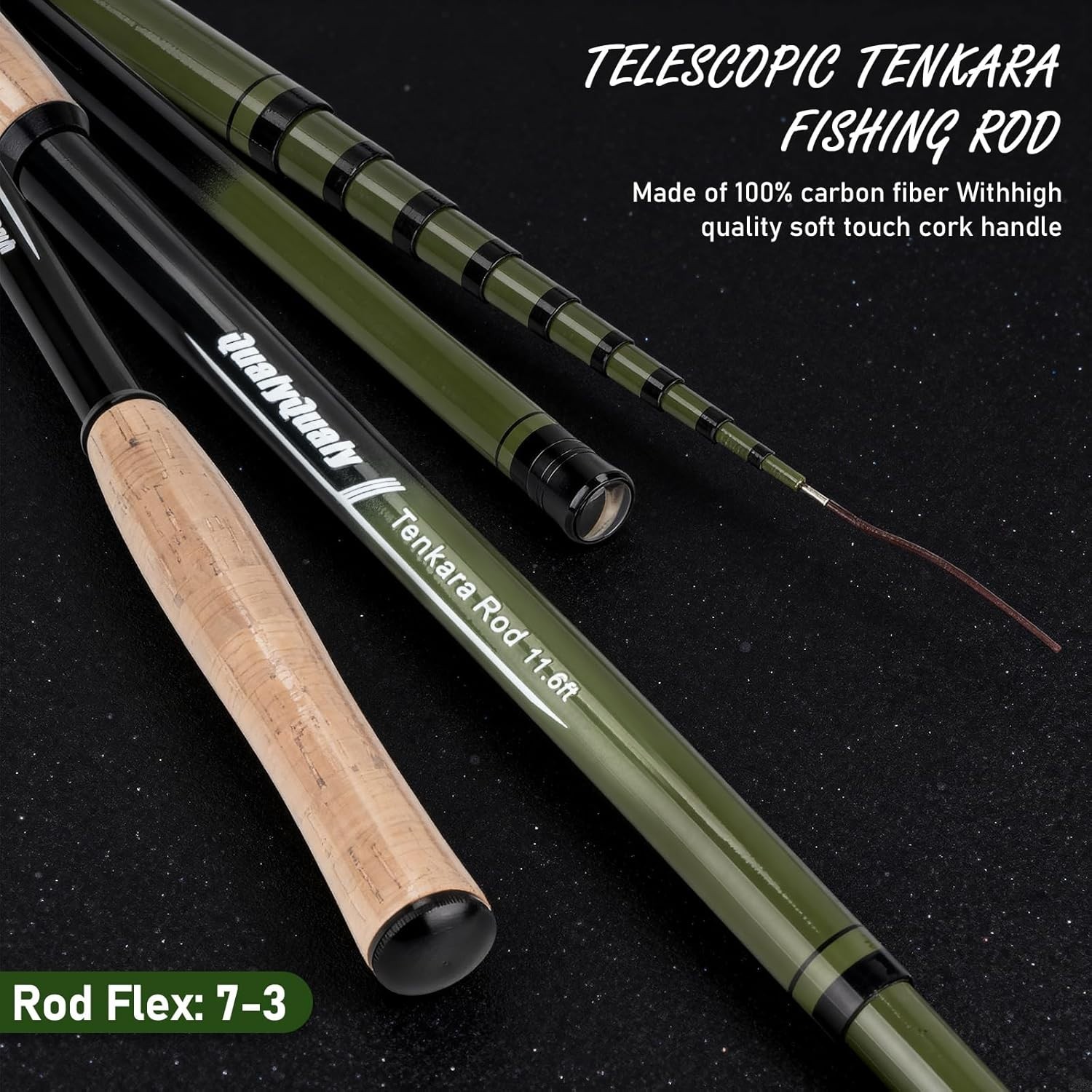 Versatile Tenkara Fly Rod Kit – Perfect for Beginners, 10.6ft & 11.6ft Options