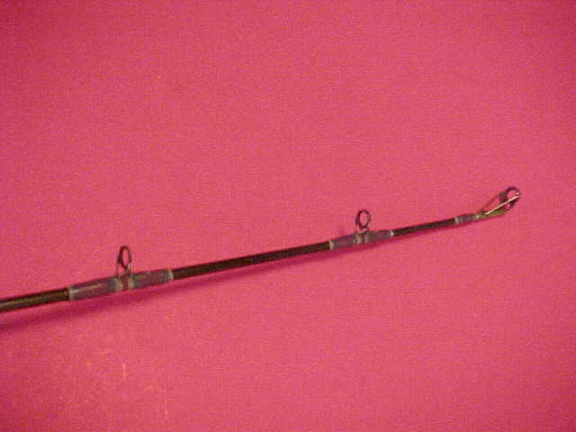CUSTOM WRAPPED TRULINE 7 FOOT 6 1/2 INCH 15 TO 25 POUND CLASS SPINNING ROD L@@KE