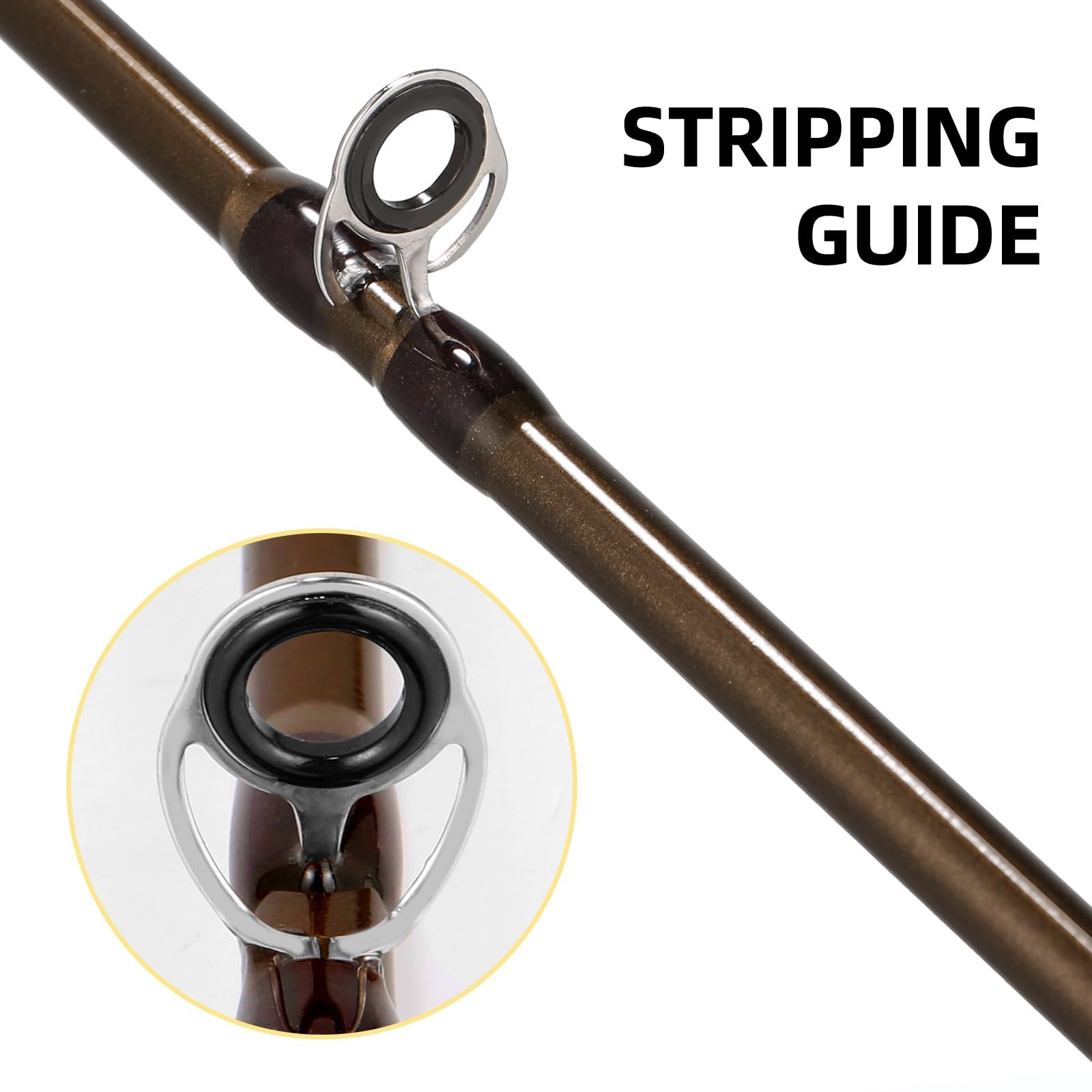 Fly Fishing Rod, Carbon Fiber, 9ft to 10ft, 5/6wt to 7/8wt, 4 Piece Sections,…