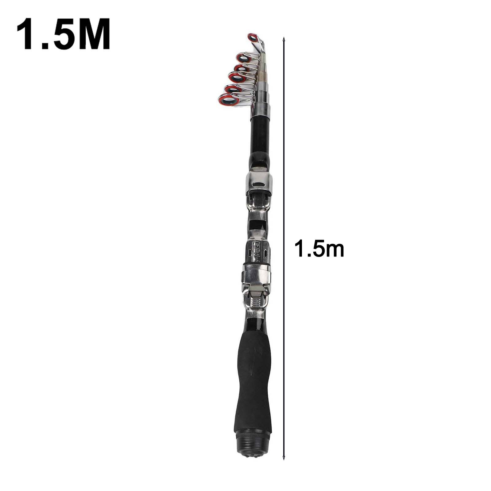 Ceramic Guide and EVA Grip Carbon Fiber Fishing Rod with Four Length Options