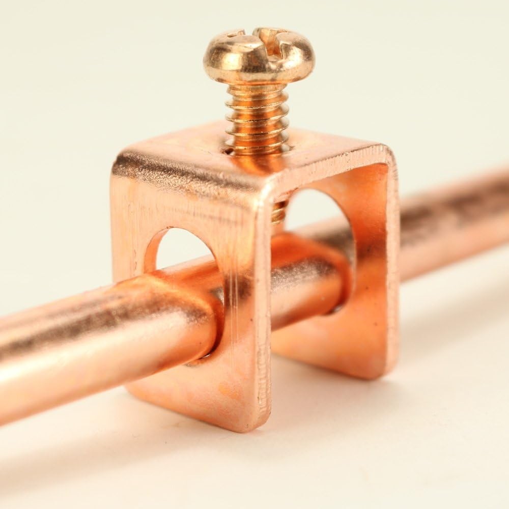 4ft Copper Grounding Rod with Clamp | Essential Lightning Protection Solution
