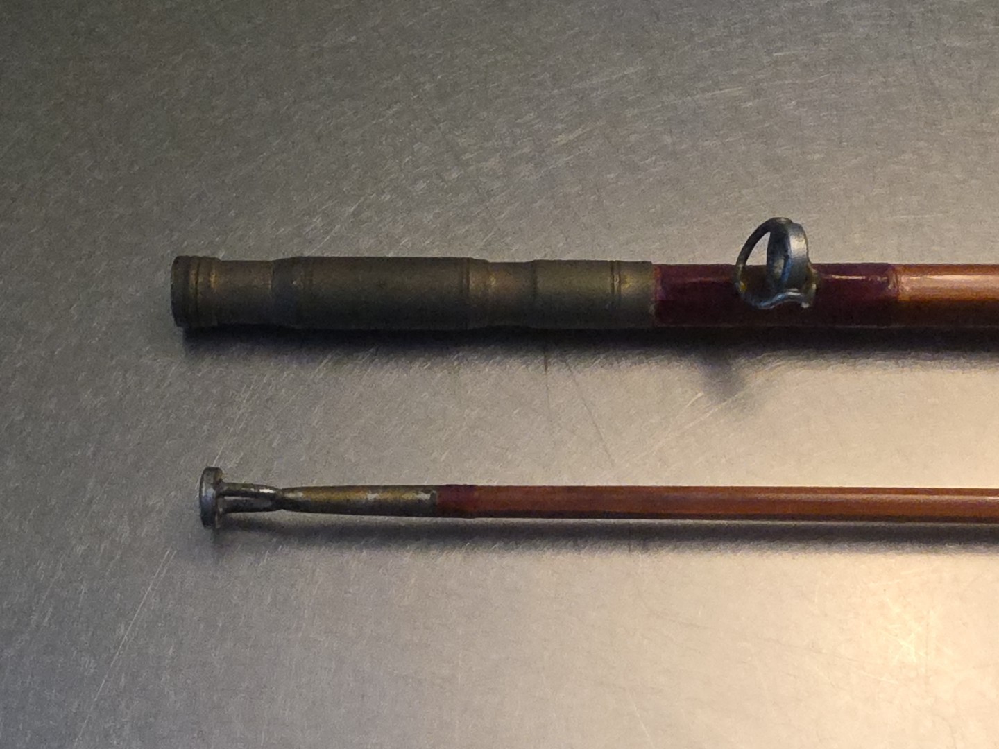Antique / Vintage Montague Dreadnought Genuine Tonkin 6 ft Boat Rod- Two Piece-