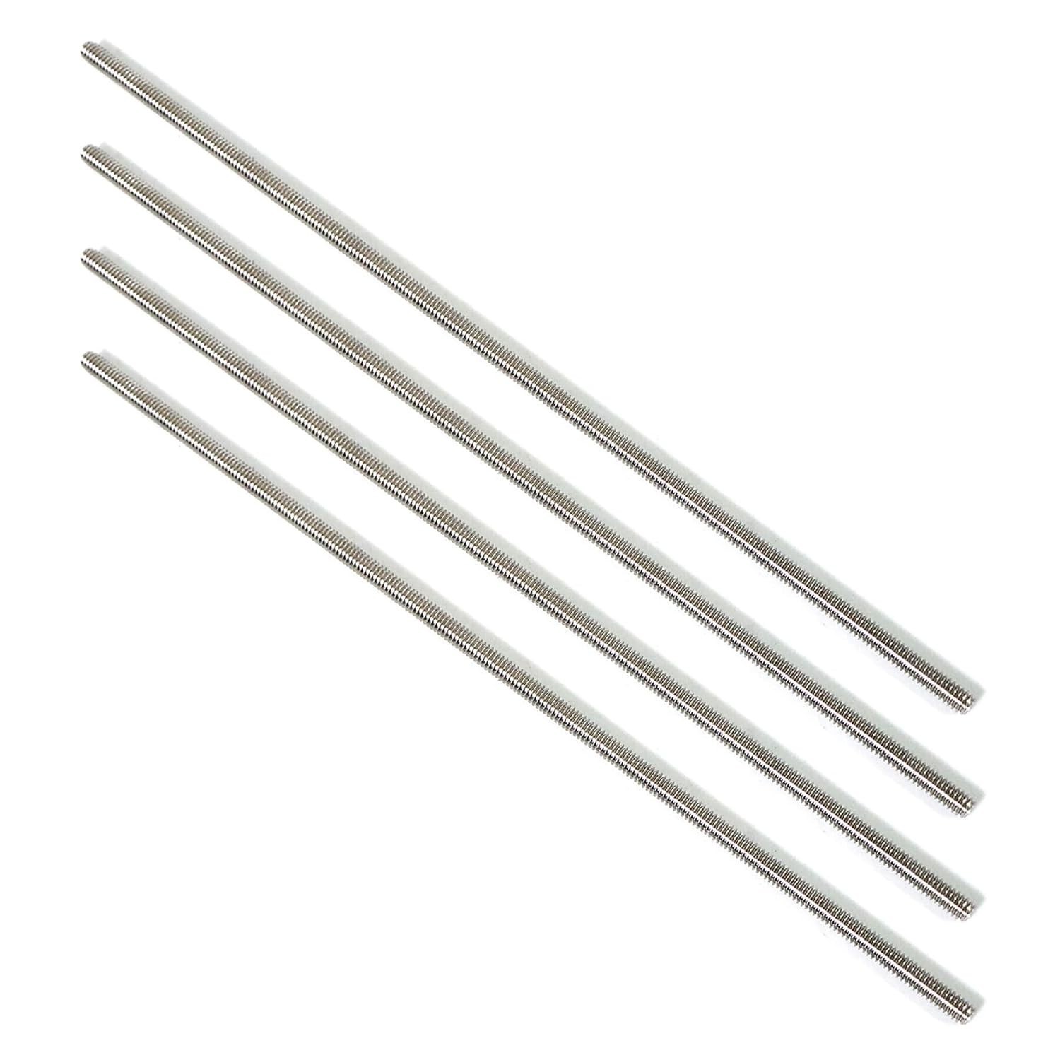 Versatile 304 Stainless Steel Fully Threaded Rod, 5/16″-18, 12″ Length – 4 Count