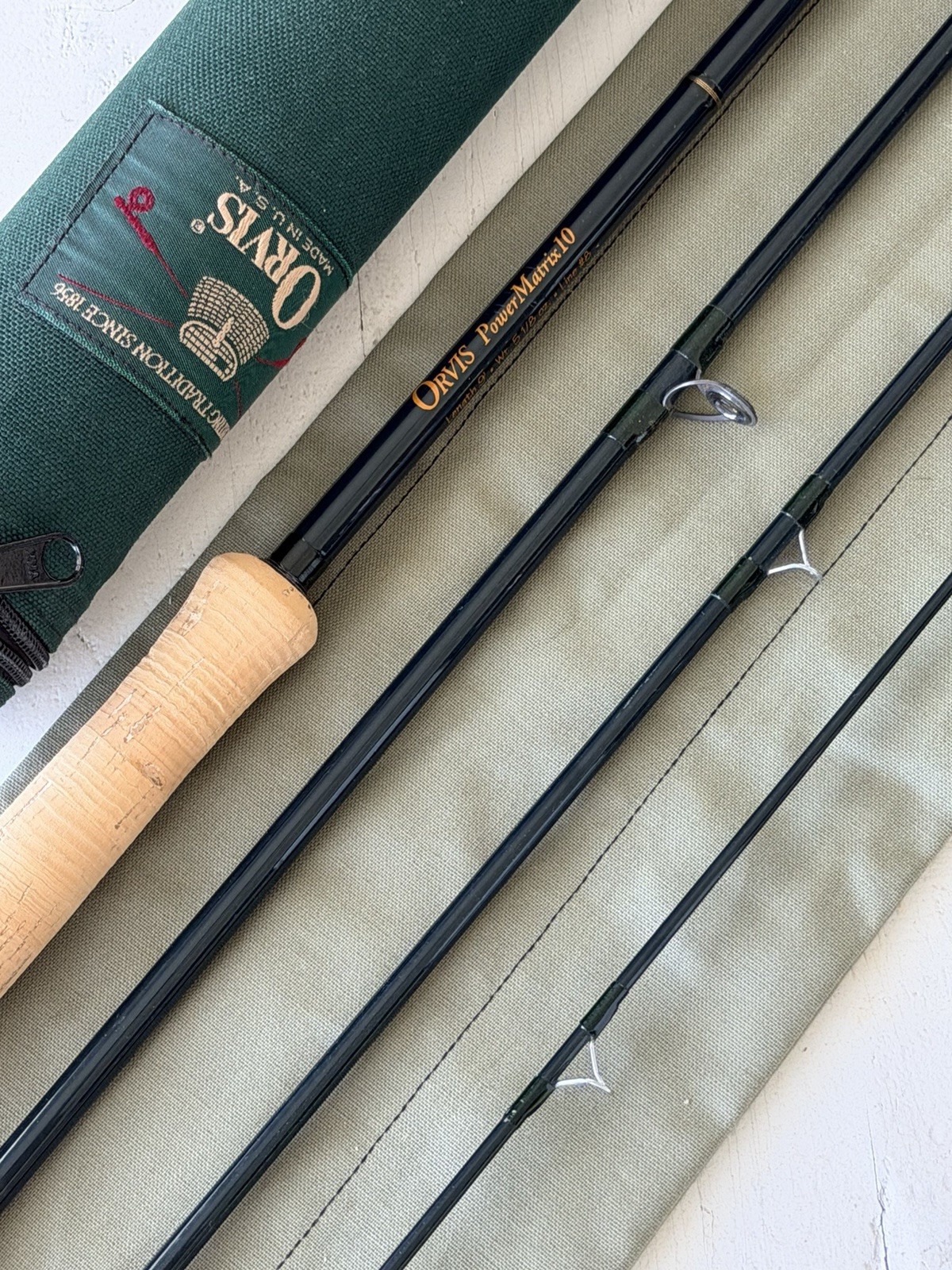 **BEAUTIFUL** ORVIS TRIDENT TLS F POWER MATRIX 10. 8wt. 9’ft Rod🔥~EXCELLENT~🔥
