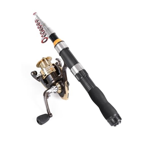 Telescopic Fishing Rod, Collapsible Fishing Rod Small Full Extend 6.2 Feet