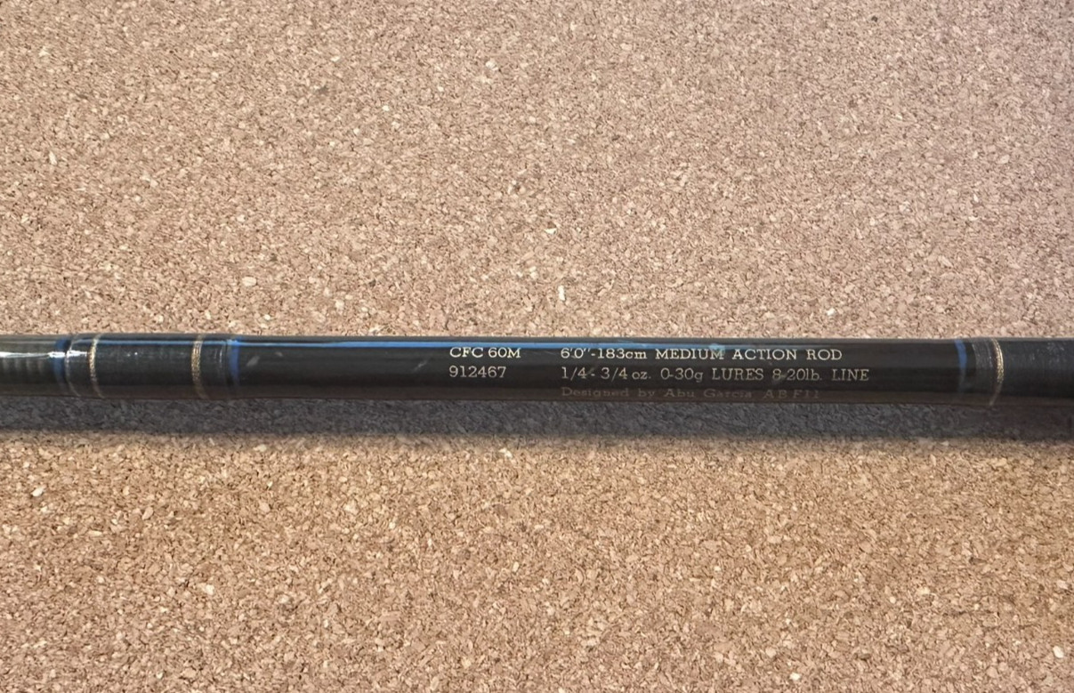 Abu Garcia Black MAX 6ft Med Action Graphite Spinning Rod 8-20lbs