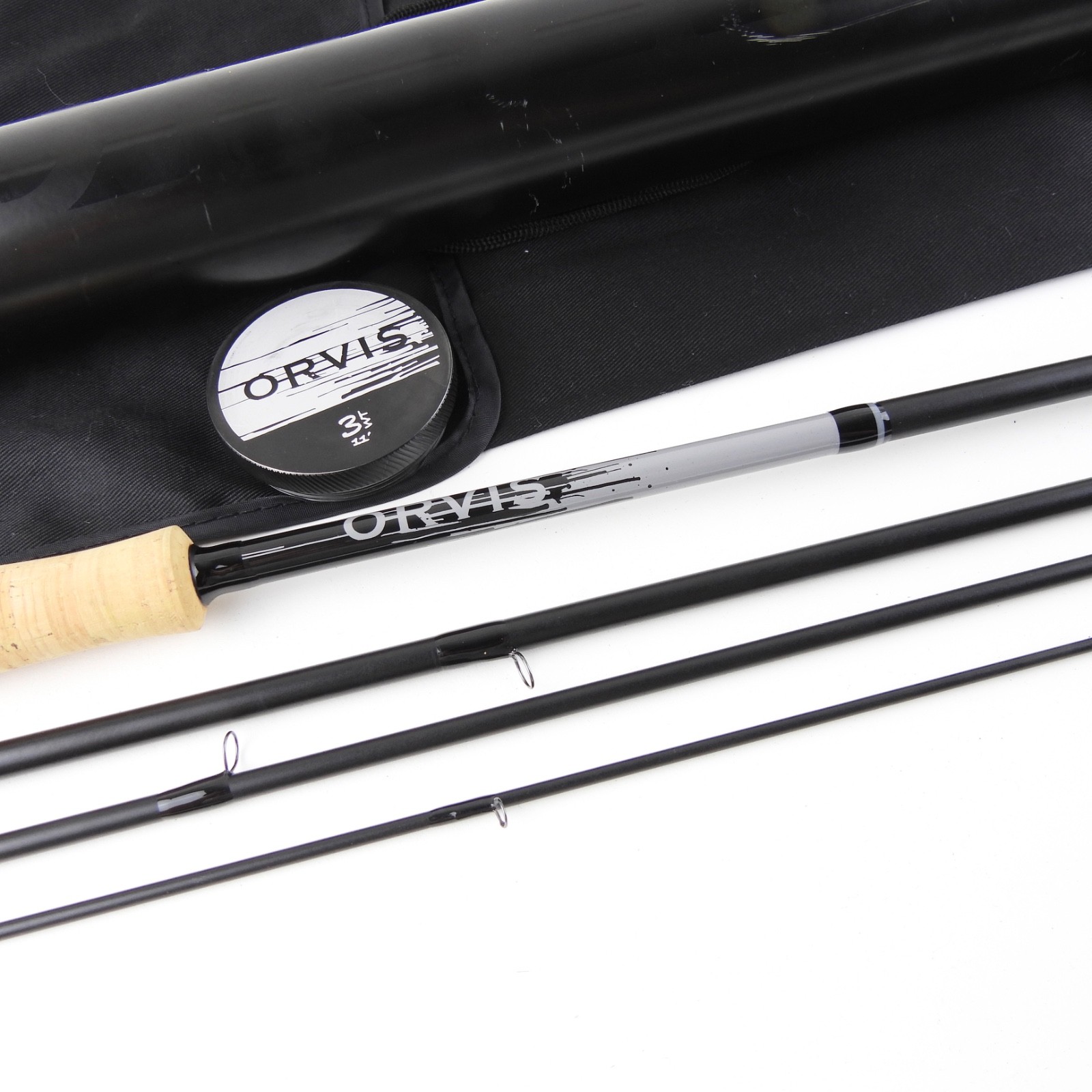 Orvis Helios 3 Blackout Fly Fishing Rod. 11’ 3wt. W/ Tube & Sock.