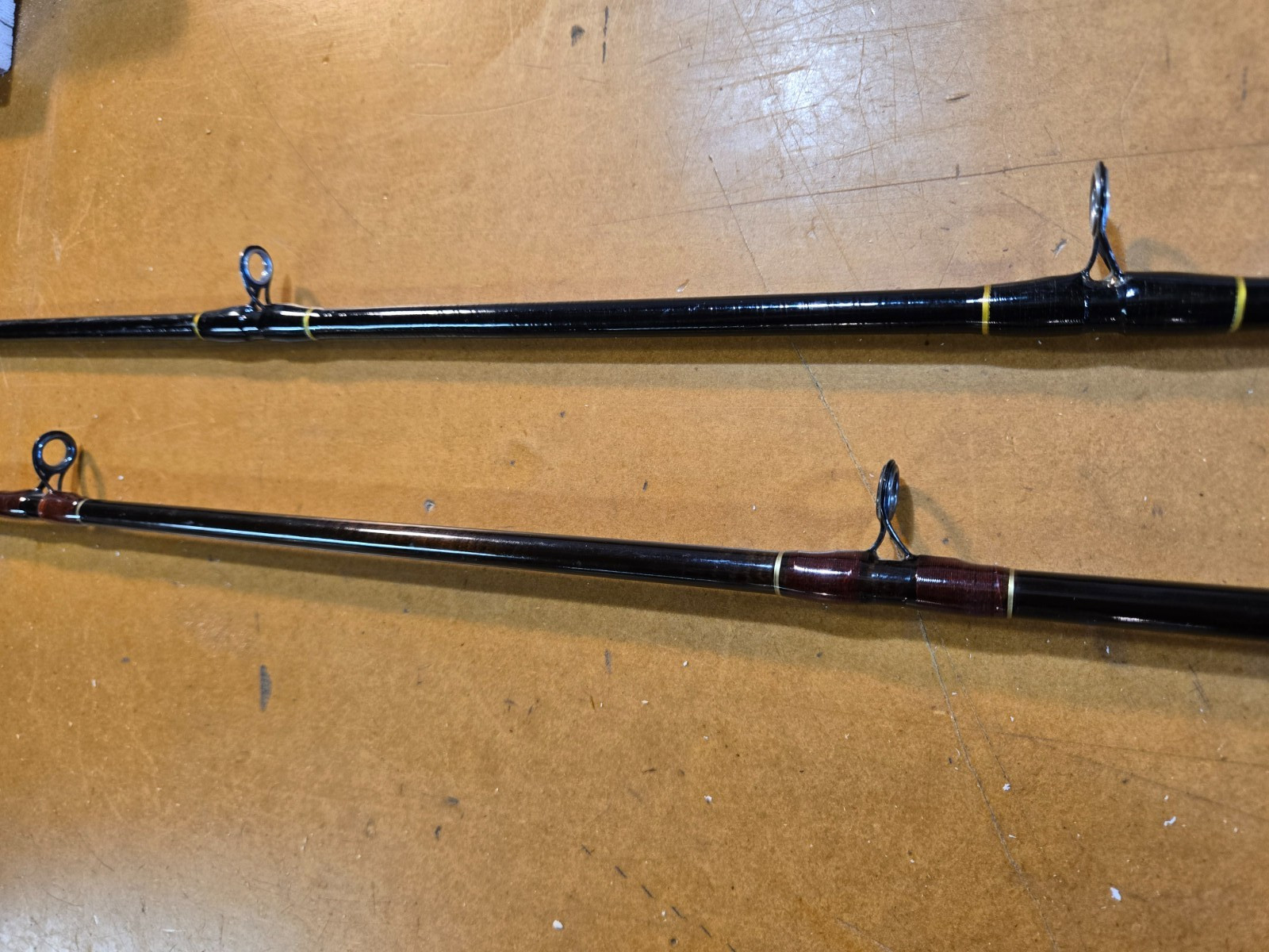 Two 6’6″ Graphite Casting Rods Shakespeare Ugly Stick & Eagle Claw Powerlight