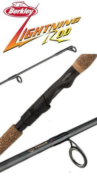 Berkley Lightning Rod 6’6″ Medium Power Spinning Rod BSLR662M 2 Piece