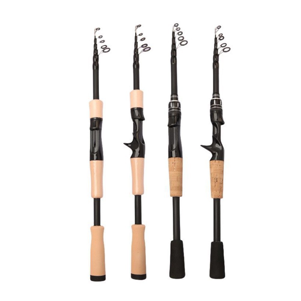 Telescopic Carbon Rod for Bass For Trout Fishing 45cm 47cm 49cm 51cm Folded