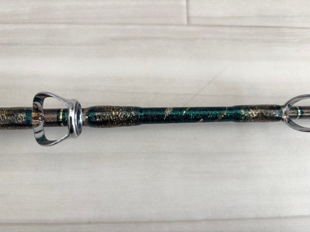 Tsuyoshi Magic Bite SR16 Fishing Rod Blue-Green Used, Light Wear