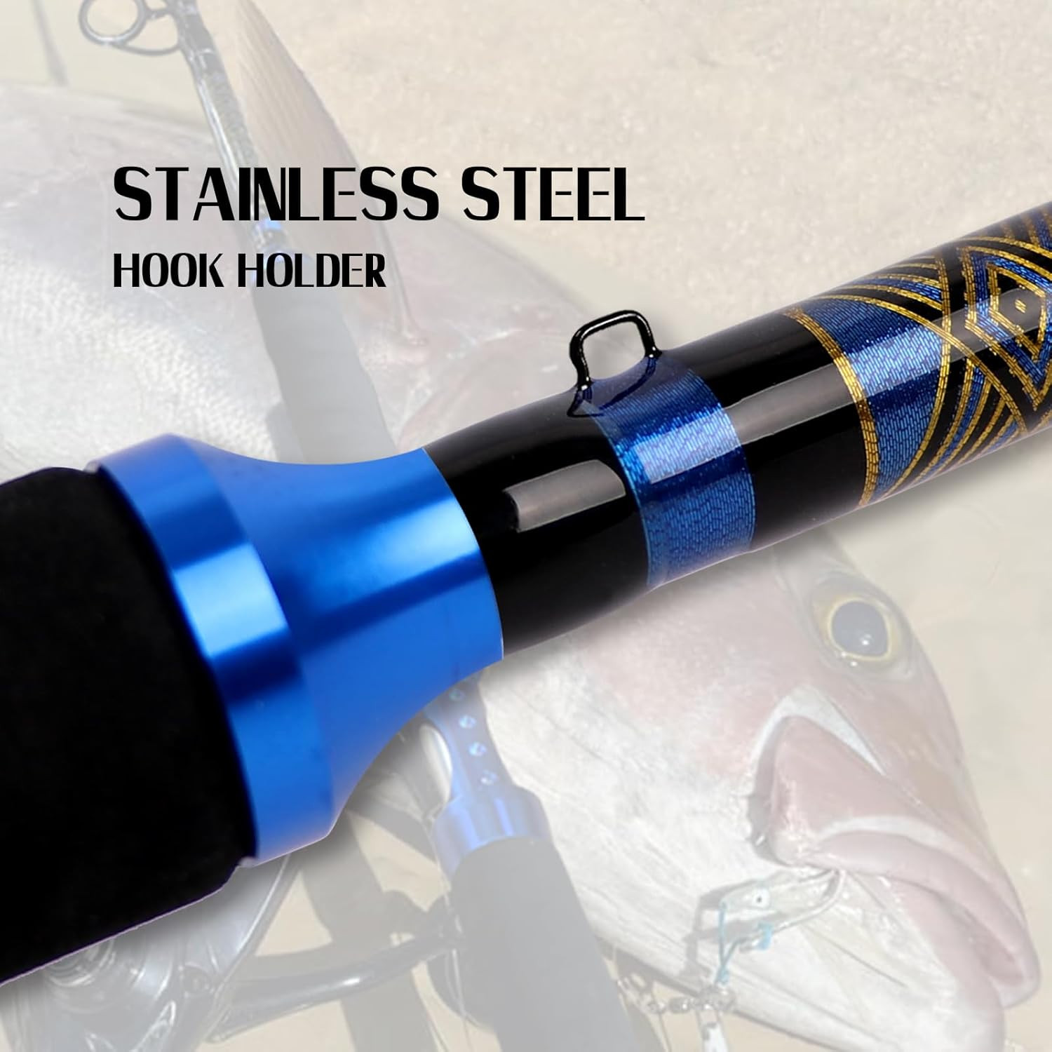 Saltwater Graphite Jig Jigging Spinning Fishing Rod Deep Sea Jig Pole 5’6″/6′