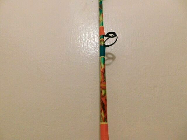 CUSTOM CONVENTIONAL ROD 7′ TROPICAL MARBLE 50-80 LB TURBO’S NEW