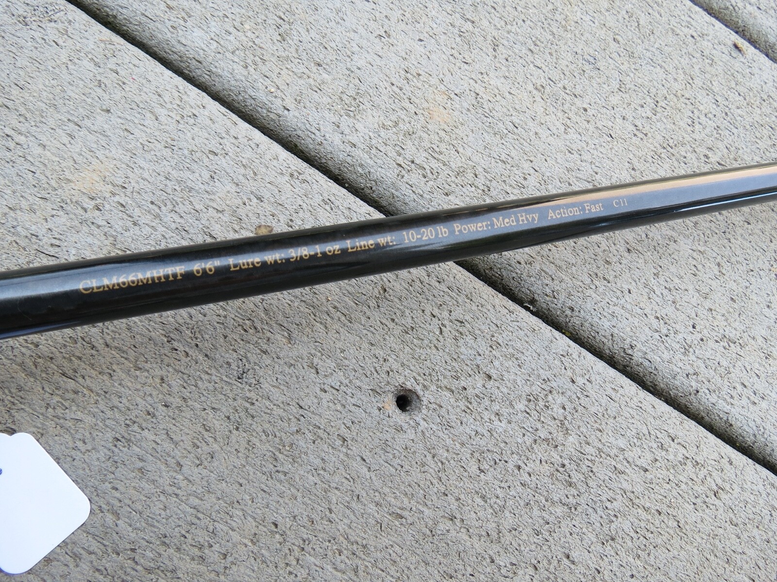 Bass Carbonlite bait casting fishing rod (lot#17339)