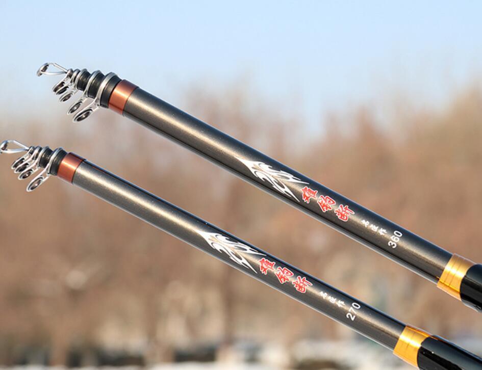 Carbon Fiber Casting Telescopic Fishing Rods 2.7m 3m 3.6m 3.9m 4.5m Spinning Rod