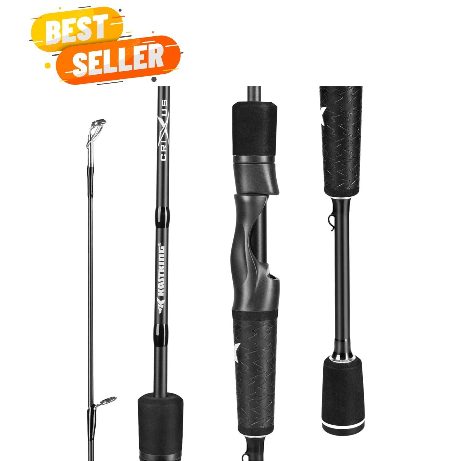 Crixus Fishing Rods,IM6 Graphite Spinning Rod & Casting Rod W/Zirconium Oxide…