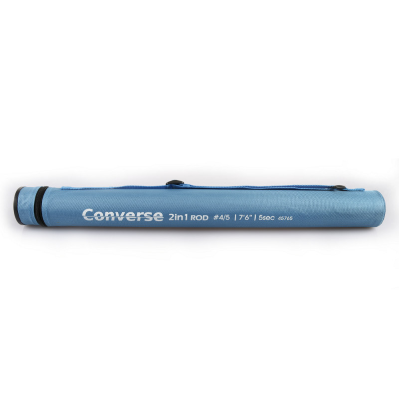 Converse 2in1 Fly/Spin Travel Rod, 7ft6 4/5wt 5pcs fly fishing rod spinning rod