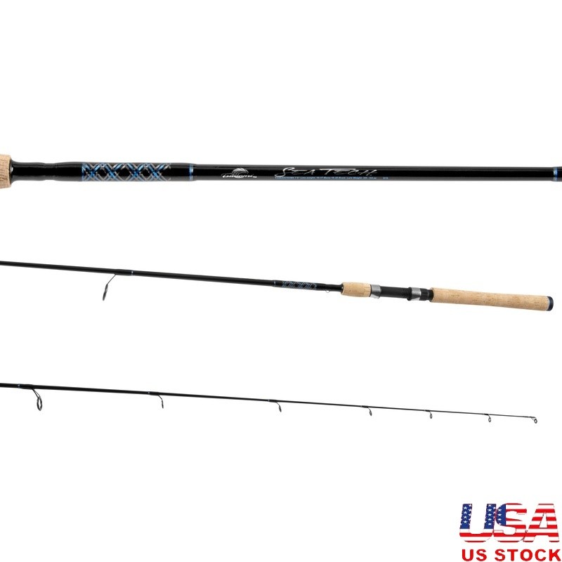 7ft Medium Heavy Spinning Rod Graphite Composite Saltwater Fishing Durable New