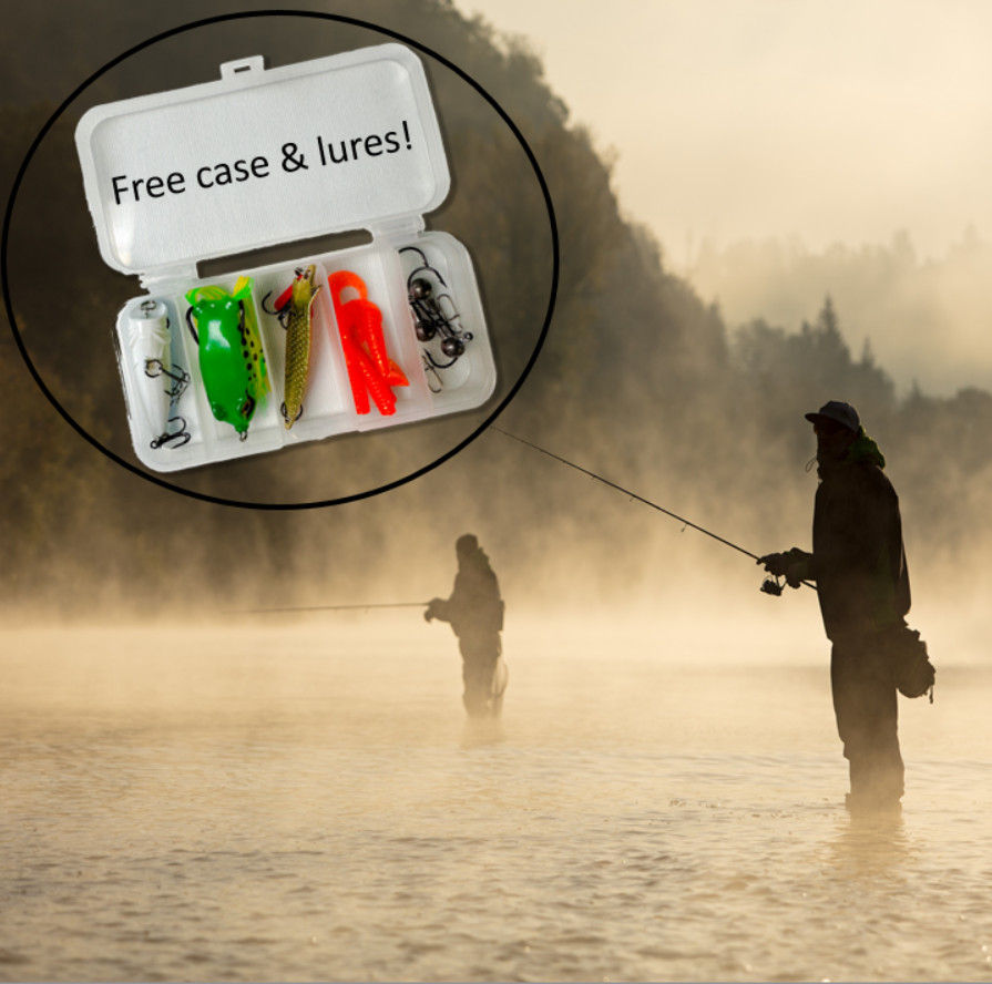 Telescopic Travel Fishing Rod Carbon Fiber Blank Mini Takle Box Lures Carry Case