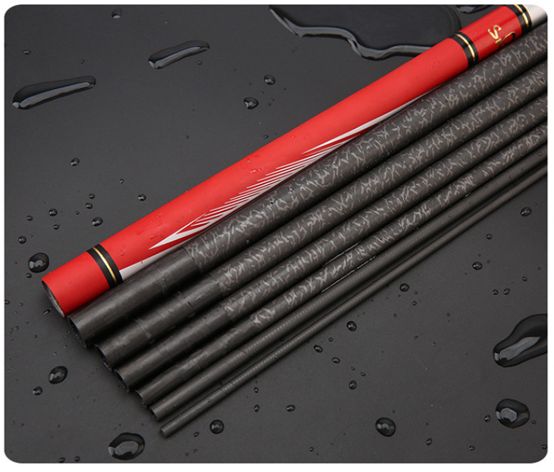 Telescopic Fishing Rod Carbon Fiber Stream Hand Pole 3.6m 4.5m 7.2m 8m 9m Travel