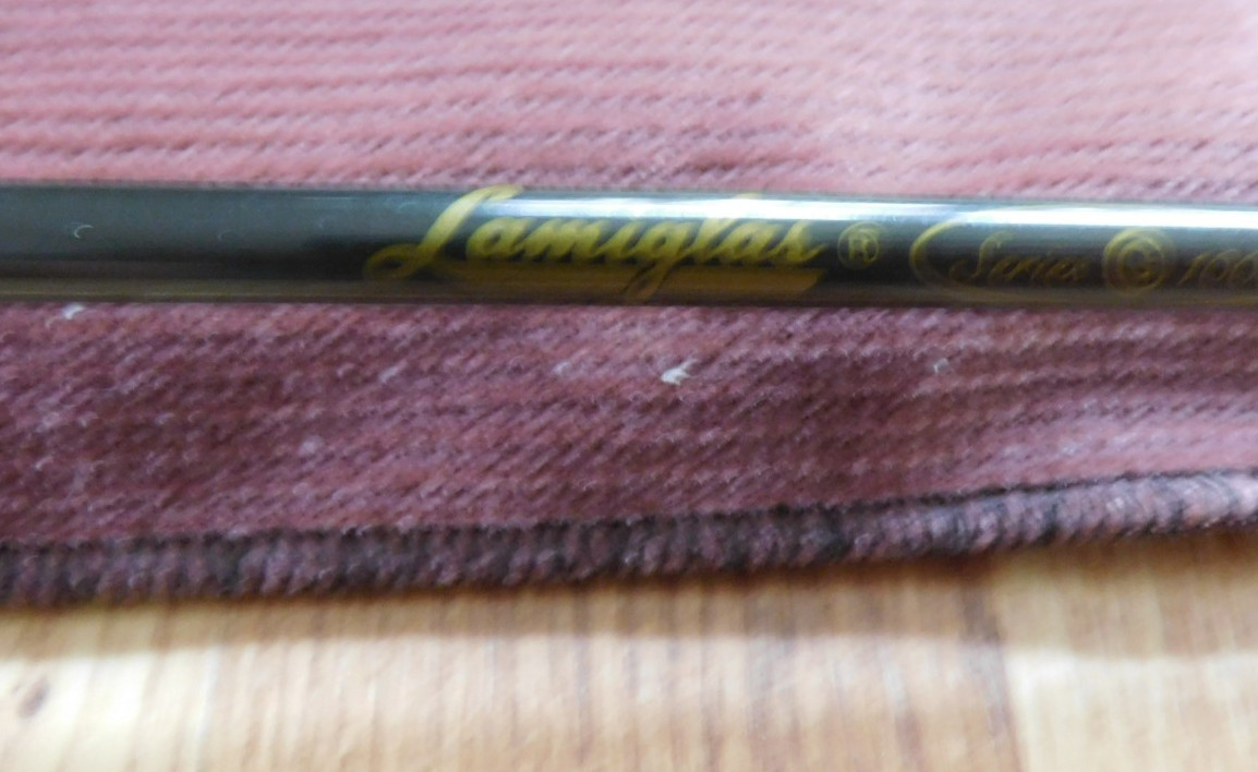 Lamiglas Series G 1000 Graphite 2 Piece 8′ Fly Rod 3oz 6wt W/ Sock & Tube G1296