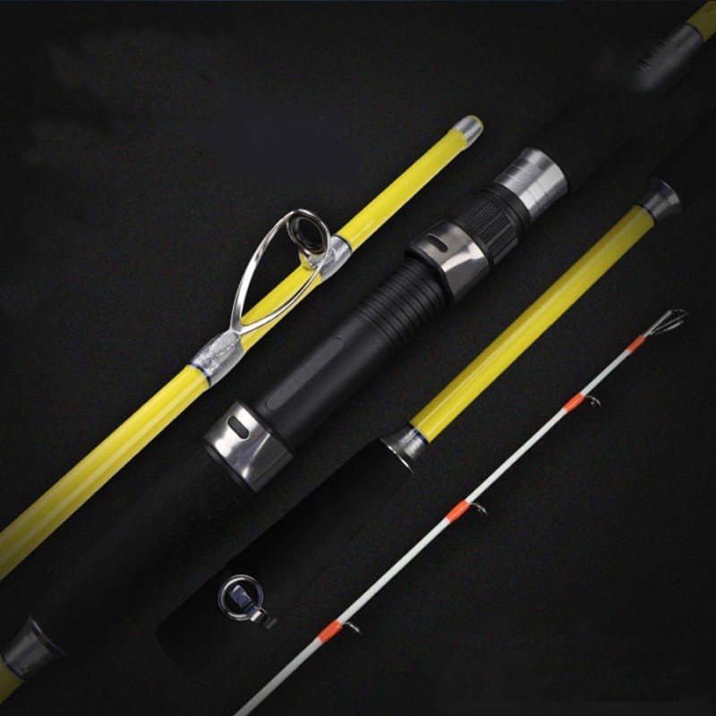 Boat Fishing Rod 6ft Carbon Fiber Spinning Casting Rod 2 Section Trolling Pole