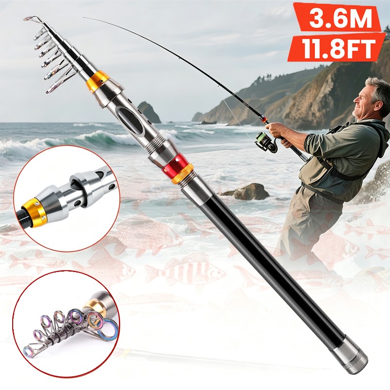 Fishing Fishing Rod Spinning Rod Telescopic Fishing Pole Telescopic Lure Rod