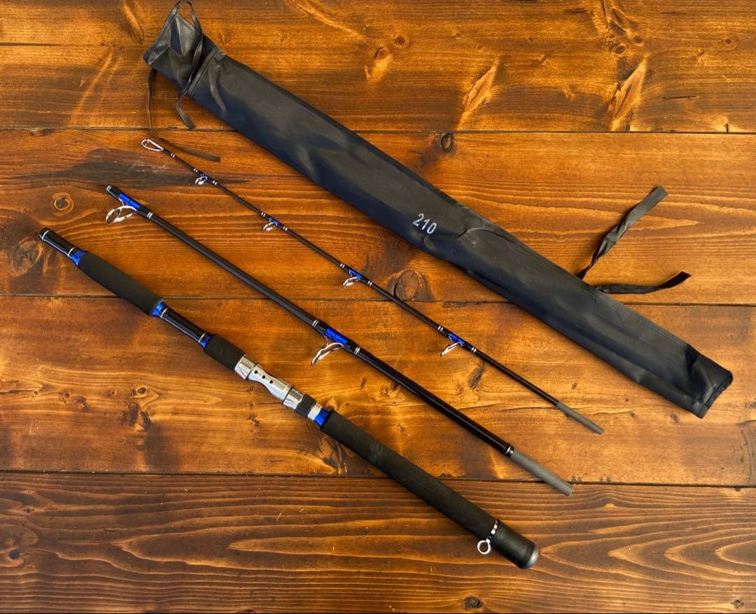 New 7ft (210cm) Jigging Rod Boat Kayak Fishing 20kg Large Fish Used