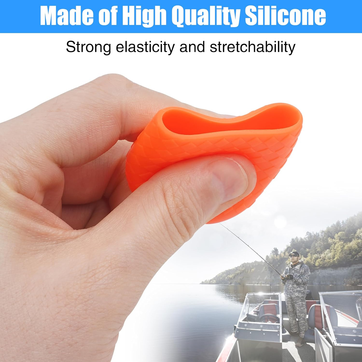 Fishing Rod Butt Cushion, Silicone Fishing Rod Butt Cap End Rod Seat Cushions Pr