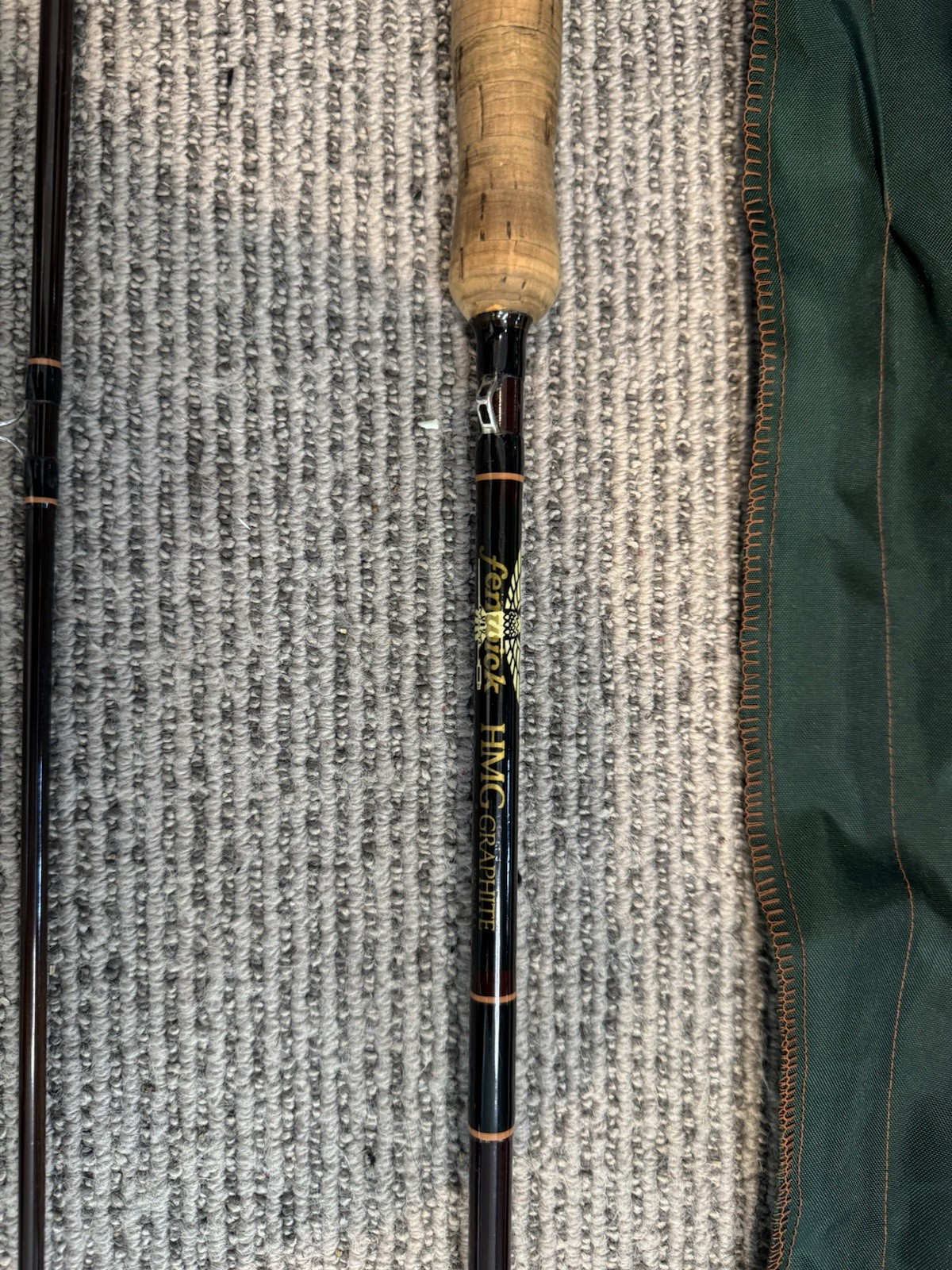 Nice Fenwick HMG GFF 959 9.5 Ft 9 Wt 2 Pc Graphite Flyrod With Sock In Tube