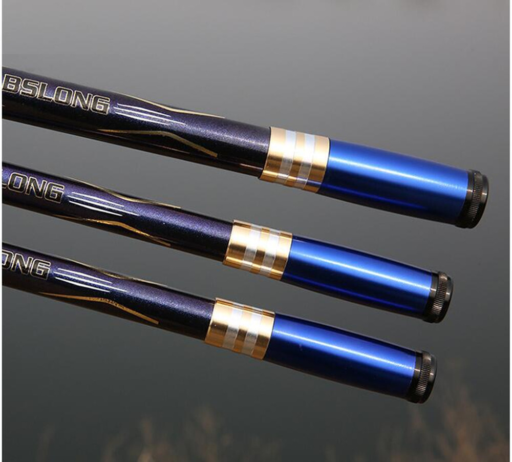 Portable Spinning Fishing Rods Carbon Fiber Travel Sea Pole Rock 2.1M-3.6M Rods