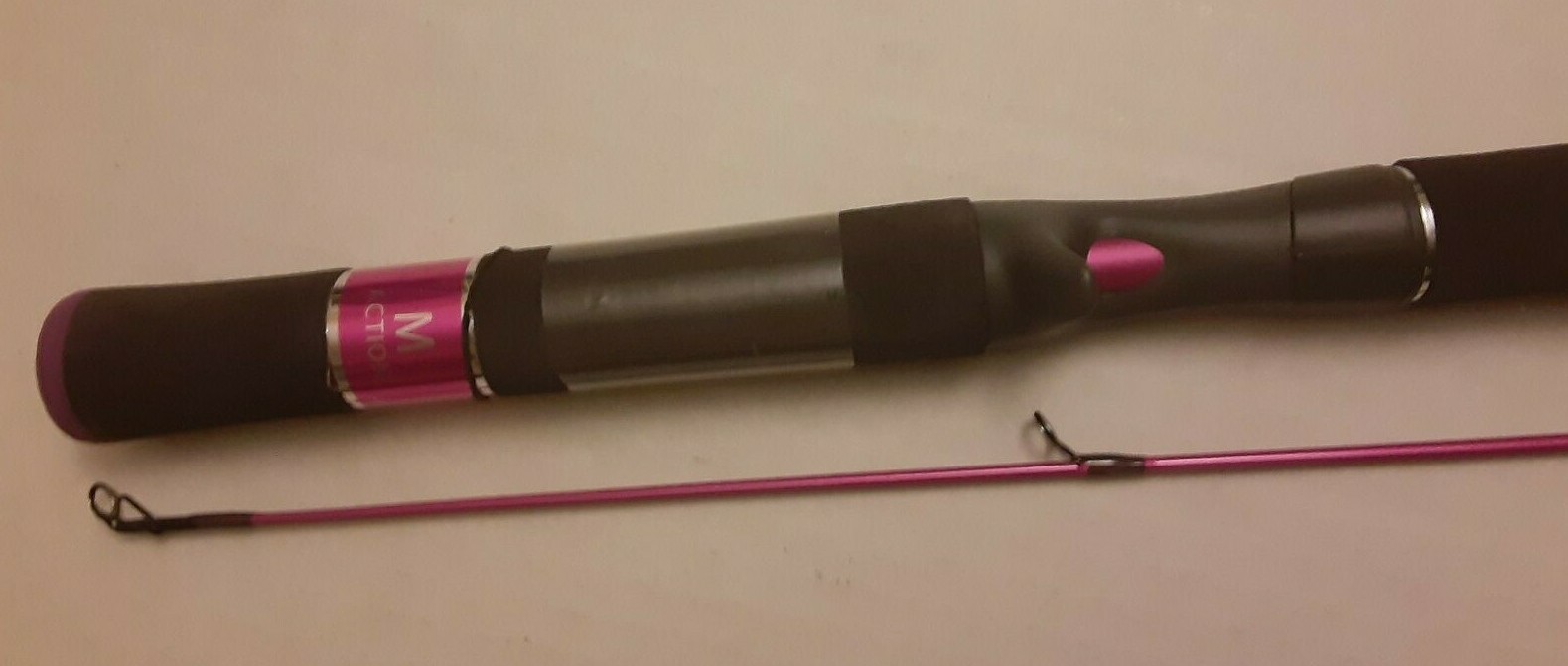 LOT 3 casting ZEBCO AUTHENTIC SERIES MEDIUM 6″ foot 2-PIECE RODS Lady pink