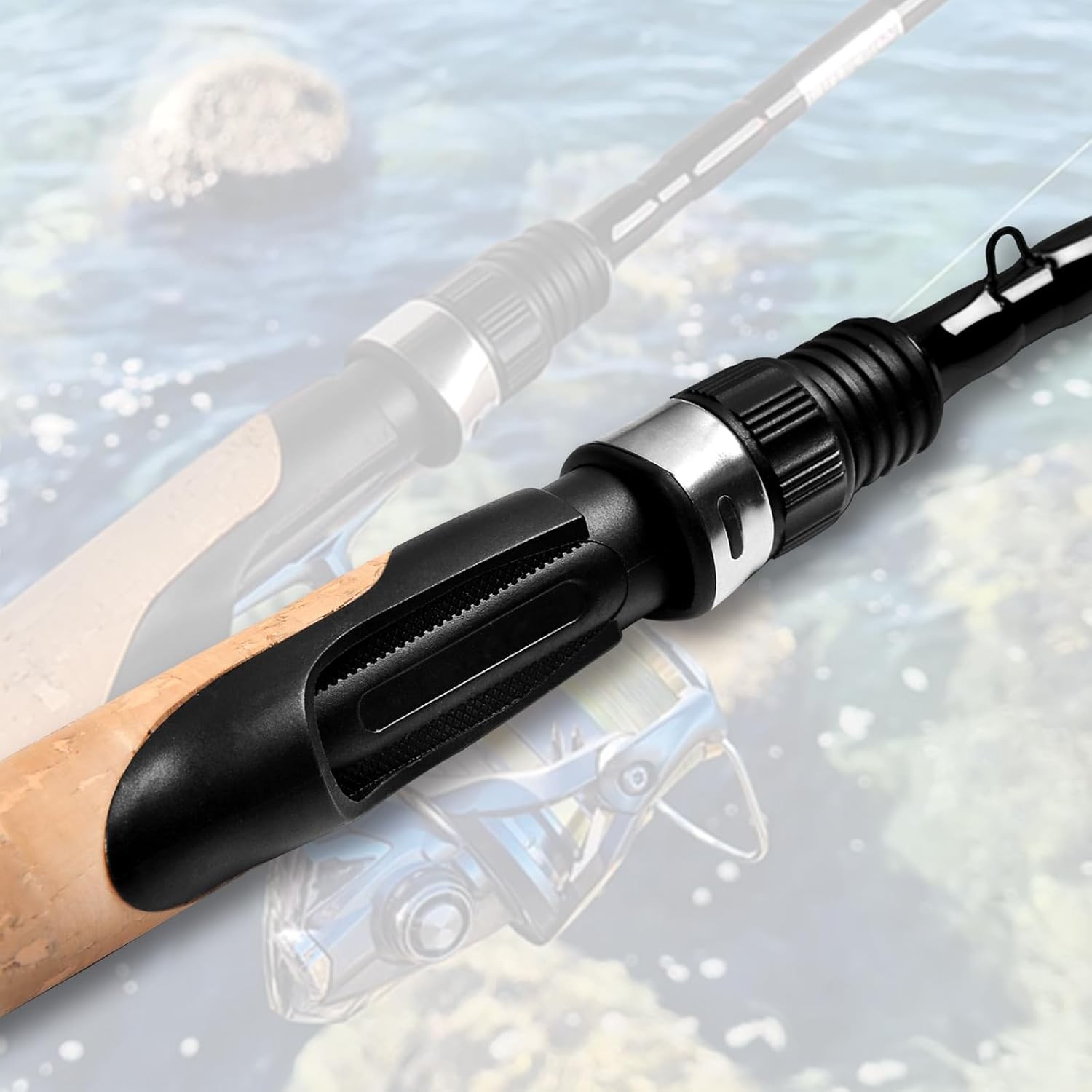 4 Pieces Travel Spinning Rod Medium Carbon Spinning Fishing Rod Portable