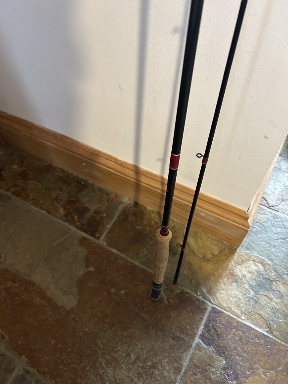 Laser Black demon Fly Fishing Rod 10 & half feet line rating #7-9 two piece
