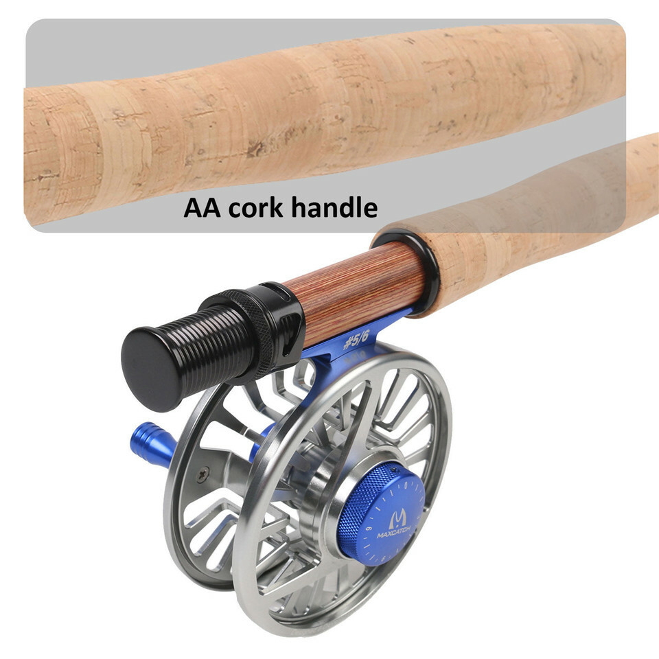 Amigo Fly Fishing Rod 4/5/6/7/8wt 9ft Fast Action IM10 Carbon Fiber with tube